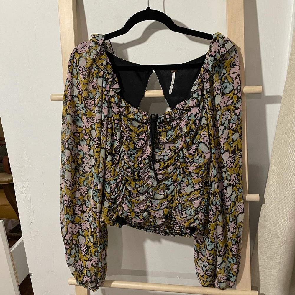 Free People Floral Blouse